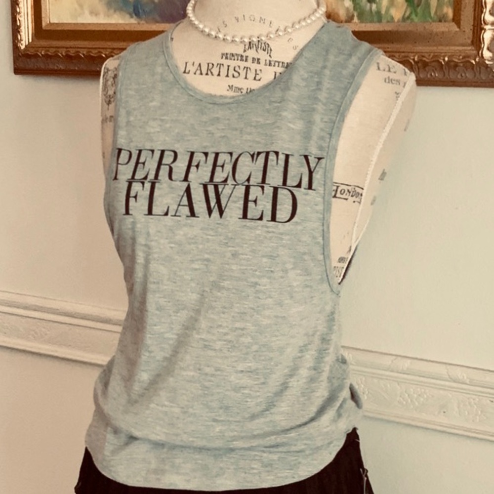 Rebecca Minkoff  T shirt.  “Perfectly Flawed”